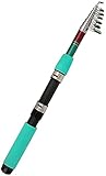SAWBLOCK Angelrute 1.8m 2,1 mt 2,4 mt 2,7 m 3.0m 3,6 mt Teleskop Angelrute und Rolle Combo Set Spinning Angelrute Pole Reise Meer Angelrolle (Size : 3.0 m)