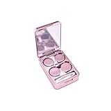 Kontaktlinsenbehälter, einfache Partner, Doppel Lagerung, bewegliche Myopie, versteckte Pflege, Kontaktlinsen-Box (Color : Pink)
