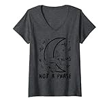 Damen Cottagecore Aesthetic Bisexuell Not A Phase Bi Gay Pride T-Shirt mit V