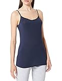 Schiesser Damen Spaghettitiop Unterhemd Tanktop, Blau, 42