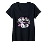 Damen Art Poetic Writing Autor Literatur T-Shirt mit V