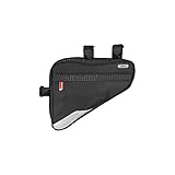 ABUS Fahrradtasche Oryde ST 2250 - Rahmentasche mit Klettband - wasserabweisendes Material - Schw