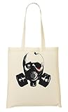 Gas Mask Artwork Tragetasche Eink
