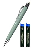 Faber-Castell 133365 - Druckbleistift Poly Matic 0.7 mm (Mintgrün + Ersatzminen)