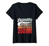Damen 20. Geburtstag Mann 20 Jahre Legendär seit November 2001 T-Shirt mit V