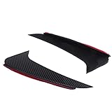 XINRUAN Auto-Spoiler links rechts Heckstoßstange Spoiler Seite Canard für C-Klasse Kombi S205 C180 C200 für AMG Glanz Schwarz Carbon Look Car Styling Zubehör (Farbe: Carbon Look)