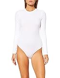 Amazon-Marke: MERAKI Damen Body aus Baumwolle, Weiß (White), L, Label: L