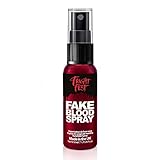 Fake Blood Gel Spray 50ml von Fright Fest Red Fake Blood Liquid - SFX Make-up sieht toll aus mit Gesichtsblut, flüssigem Latex, schwarzer Gesichtsfarbe, Körperfarbe und Spiritusg