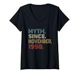 Damen Mythos zum 23. Geburtstag, seit November 1998, Vintage, 23 Jahre alt T-Shirt mit V