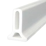 Selbstklebende Duschdichtung Duschkabinen Dichtung, Dusche Wasserstop Wasserdichter Streifen, Silikondichtung für Nass-Und Trockentrennung für Küche, Badezimmer (150 cm,Weiß)