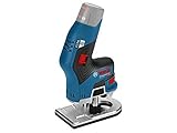 Bosch Professional 06016B0072 12V-8 GKF 8 (blank, Karton), bürstenloser 12 V Router, blau, S