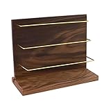 STOBOK Nussbaum Ohrring Display Halter Ohrring Baumeln 3 Tier Stehen Ohr Studs Schmuck Display Veranstalter Arbeitsplatte Ohr Tropfen Schmuck Rack für H