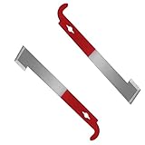 Edelstahl Bienenzucht Werkzeug Bienenzucht Werkzeug Imkereiausrüstung Imkerei Schaber Schaber Für professionelle Imker, Imkerwerkzeuge, rostfreier StahlImkerschaber 27 x 4 cm (rot & silber) 2 Stück