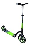 muuwmi Unisex Jugend Aluminium Scooter Pro 230 mm, schwarz/grün, One S