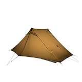 SZTUCCE 2 Person Outdoor Ultralight Camping Zelt 3 Saison Professionelle 20D Nylon Beide Seiten Silikonzelt Angeln Zelt Zelte Blackout Zelt Camping Zelt Pop-Up Zelt (Color : 20D Khaki)