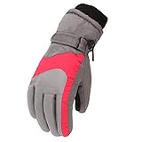 CCOOfhhc Schneehandschuhe Kinder Winddichte Winterhandschuhe Winter Skihandschuhe Fleece Fahrradhandschuhe Sport Snowboard Skifahren Radfahren Wandern Handschuhe 5-8 J