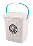 Freizeitmöbel und Leitern Waschpulverbox Waschmittelbox Eimer 5 Liter Waschmitteldose Waschmittelb