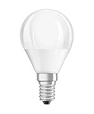 OSRAM Dimmbare LED Lampe mit E14 Sockel, Warmweiss (2700K), Tropfenform, 4.5W, Ersatz für 40W-Glühbirne, matt, LED SUPERSTAR CLASSIC