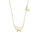 Flash Diamant Micro-Intarsien Zirkon Doppel Schmetterling Opal Halskette weibliche Nische Licht Luxus Super Fee Temperament Koreanische Version der Schlüsselbeink