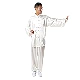 Andux Traditionelle Chinesische Tai Chi Uniformen Kung Fu Clothing Unisex ss-tjf01 weiß M MEHRWEG