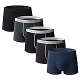 Banbry Boxershorts Herren 5er Pack Unterwäsche Unterhosen Männer Men Boxer Retroshorts Sportliche Retroshorts L-6XL