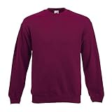 Fruit of the Loom - Set-In Sweatshirt - Burgund - Größe: M