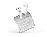 STREETZ TWS-105 Stereo Bluetooth Kopfhörer in-Ear kabellose Kopfhörer, Bluetooth 5.0 Earbuds mit integriertem Mikrofon und Schnelllade Case bis zu 12 Stunden Musikwiedergabe, Bequemer Halt, weiß