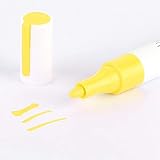 Wasserdichter Autoreifen-Farbstift, Autoreifen-Farbstift Markierstift Schnelltrocknender Reifen-Farbstift für Autos(Gelb)