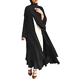 Muslimische Roben Kleider Damen Islamische Druck Elegant Slim Lang Kleid Maxikleid Arab Dubai Kaftan Frauen Einfarbig Gebetskleidung Schlank Nahen Ostens Abaya Türkisch Abendkleid Vintage Gow