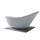 Freistehende Badewanne SOPHIE Acryl Weiß - 190 x 80 x 82,80 cm - Standarmatur wählbar, Standarmatur:Ohne Standarmatur, Siphon:Inkl. Sip