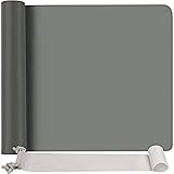 FANDAMEI Silikonmatte 60x40 cm, Silikonfolie Bastelmatte Silikon Unterlage Antihafte rutschfeste Tischmatte Arbeitsmatte Thekenmatte mit Aufbewahrungsbeutel, für Handwerk, DIY Zubehöre (Dunkelgrau)