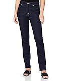 7 For All Mankind Damen The Straight Jeans, Blau (Dark Blue PZ), 30W / 33L