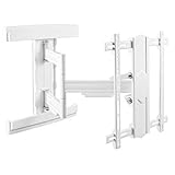 RICOO S5744-W, Massive TV Fernseher-Wand-Halterung Schwenkbar Neigbar, Universal 45-85 Zoll (114-216cm) bis 50-kg & VESA 400x400, TV-Halterung Curved Flach OLED