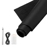 2 Stück Werkzeug-Leder mit Werkzeugen quadratisch dickes Rindsleder handgefertigt steif Spaltleder Material Hobby Nähen Werkzeug Werkstatt Handwerk Leder 30,5 x 30,5 cm, 113,4 - 141,7 g (schwarz)