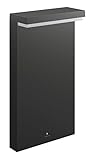Philips 1648593P0 A++, myGarden LED Sockelleuchte Bustan, 1000 lm, Aluminium, 9 W, Integriert, anthrazit, 9 x 22 x 40