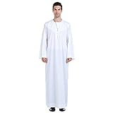 Janjunsi Arabische Muslimische Dishdasha Robe, Naher Osten Thobe Islamische Ethnische Kleidung Indian Kaftan Church Prayer Kandoura für M