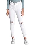 Gianni Kavanagh Damen White Skinny Ripped Jeans, weiß, XS