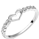 XQY Bagues Schwanzring Frau Ring Mädchen Zubehör,Elegant Wellig Schmuck Liebhaber Geburtstag Geschenke Mode Silver/No. 11
