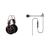 AKG K712PRO Offener Over-Ear-Studio-Referenzkopfhörer der Premiumklasse & ModMic GDL-1420 Uni Mute-S