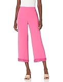 Trina Turk Women's Cropped Wide Leg Pant, Playa Pink, 4