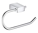 Toilettenpapierhalter aus Metall, hochglanz-verchromt, offene Form, WC-Rollenhalter für Bad und Gäste-WC, Serie 441