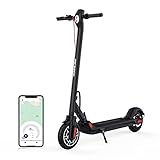 E-Scooter mit Straßenzulassung-Electric Scooter ErwachseneFaltbarer, 350W Motor, 3 Geschwindigkeiten, Elektro Scooter 36V/7.5A Lithiumbatterie, APP-Steuerung über Bluetooth, Max Belastung 120 kg