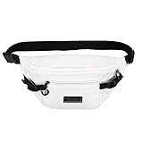 Big Casual Taille Tasche Unisex Fanny Pack Streetwear Brusttasche Hip Hop Bananen- Taschen Hohe Qualität Outdoor Big Gürtel Taille Packs 1013 (Color : White)