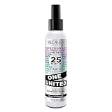 Redken | Multi-Benefit-Treatment, Feuchtigkeitsspendendes Pflege-Spray für alle Haartypen, Hitzeschutz & Anti-Haarbruch, One United, 1 x 150