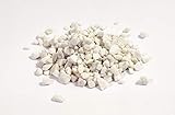 NWN Marmorsplitt | 30 KG | 9-12 MM | weiß | Dekosteine | Ziersplitt für Garten (2X 15 KG)