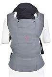 Multi Power Babytrage (grau), Komfortable ergonomische GoldBaby Babytrage von 5.5 bis 20kg. 2-Tragepositionen: Bauchtrage und Rückentrage, niederländischen Babymark