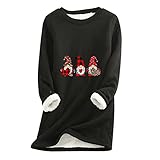 HHOP Tunika Damen Kurzarm Kleidung aus holzfasern Bluse Damen elegant sexy Oversize Pullover Baumwolle Pulli Hoody Damen Pullover Damen v Ausschnitt winterkleid Damen Langarm 3D Tshirt D