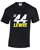 KPE Lewis Hamilton 44 Formula 1 Motor Racing T-Shirt Black L
