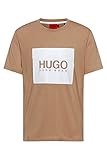 HUGO Herren Dolive214 T-Shirt, Medium Beige265, XL