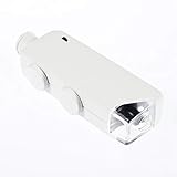 Easyeeasy Mini Handheld 160X-200X Vergrößerung Zoom Len LED Beleuchtete Lichtlampe Taschenmikroskop Lupe Lupe Heißer Neuankömmling